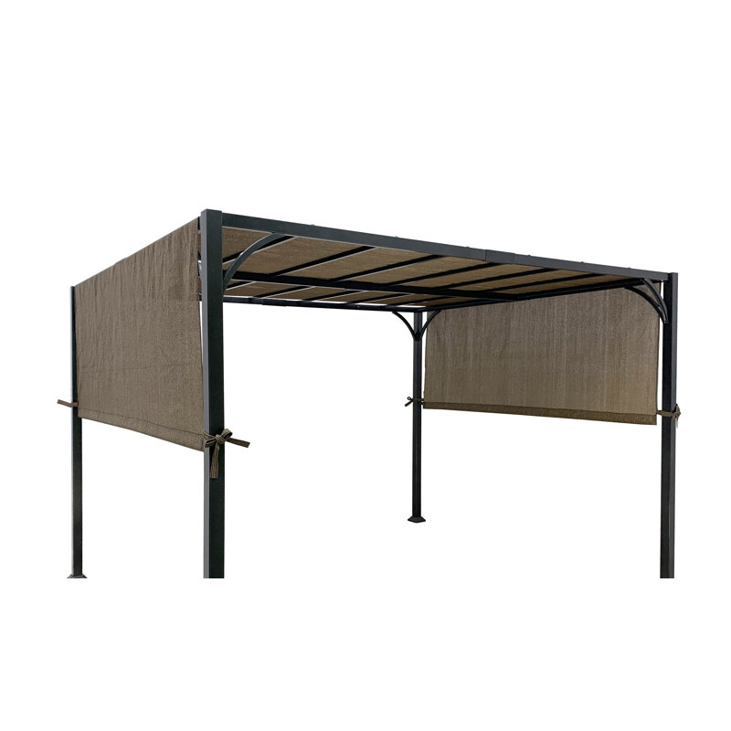 APEX GARDEN PE Pergola Canopy Top for 8 ft. x 10 ft. Pergola Brown